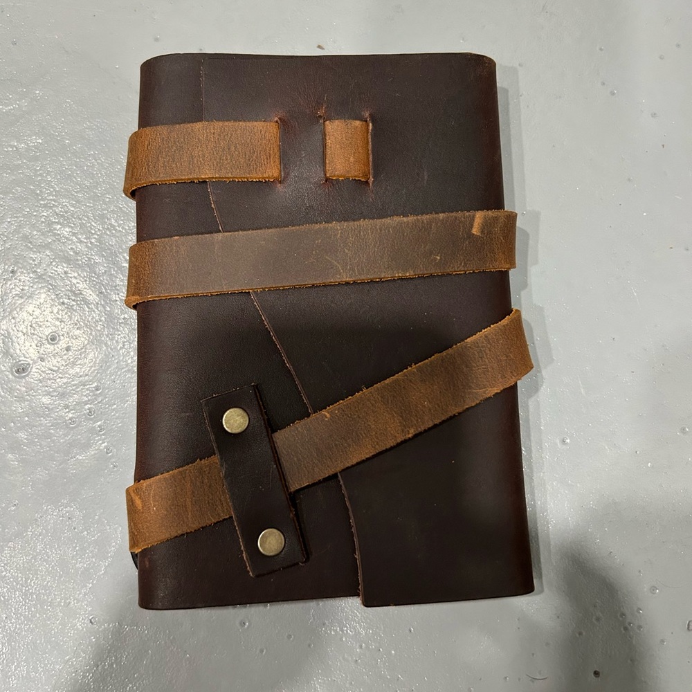 Small leather bound notebook